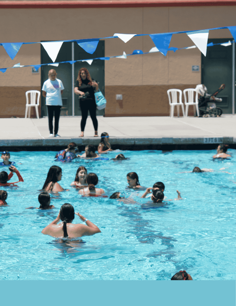 Swimmers at the Watsonville High School Pool