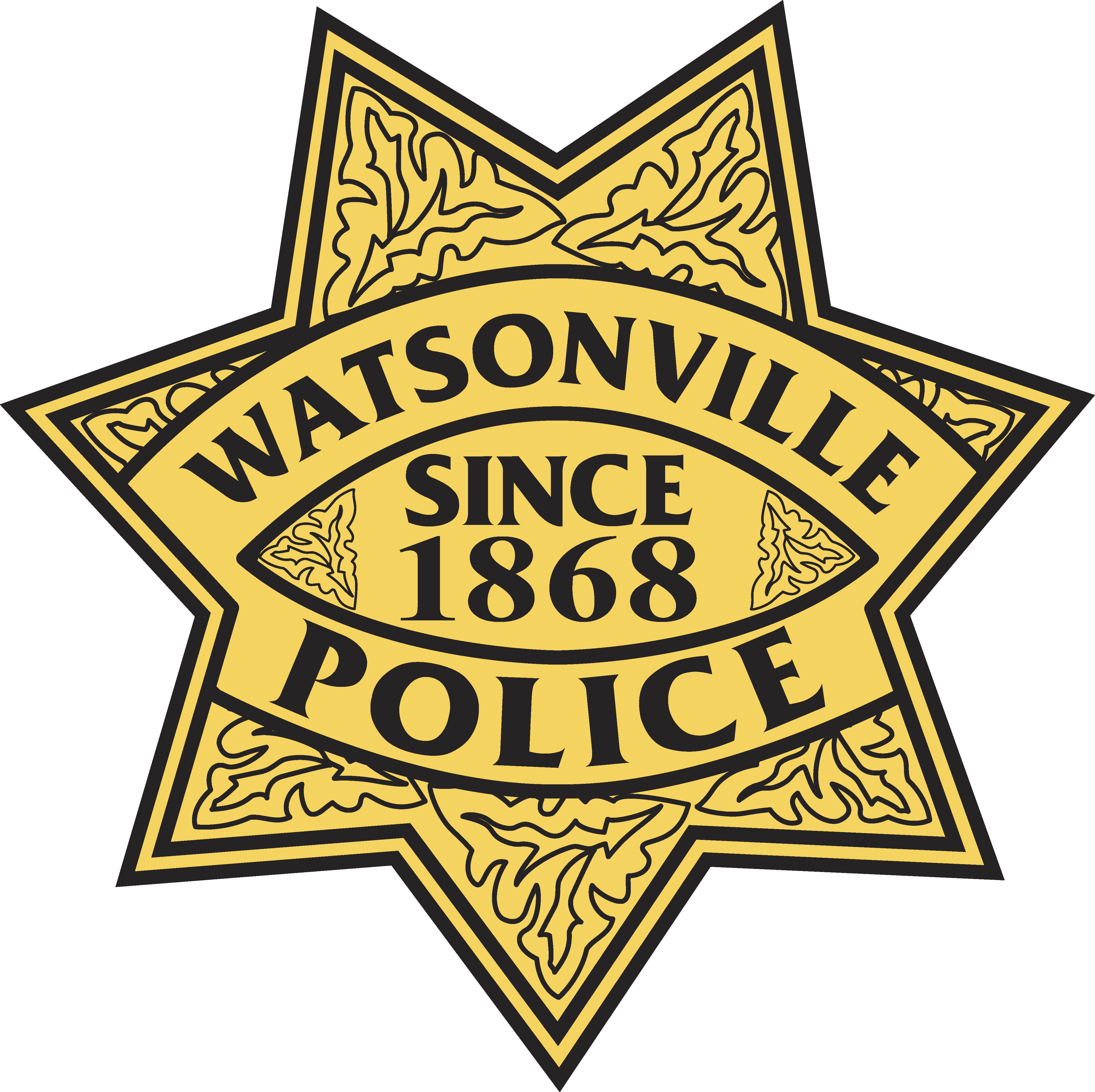 Police Start Logo in Gold color 