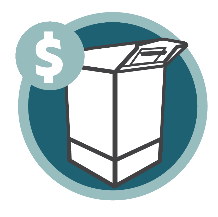 Utility Billing Icon Drop Box